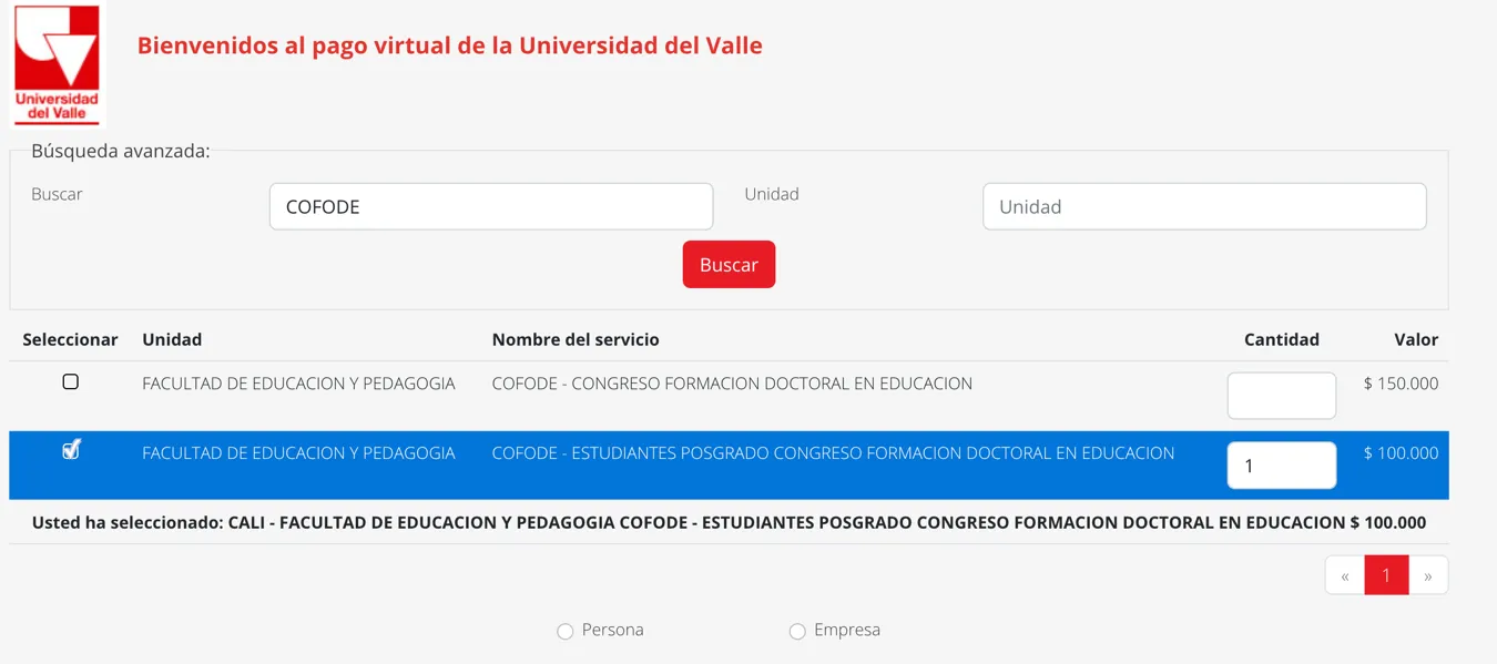 Tercera imagen de Instructivo de pago para inscripción a COFoDE